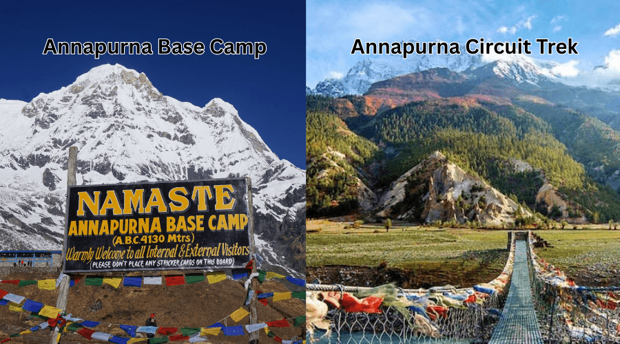 Annapurna Base Camp vs Annapurna Circuit Trek - Two Different Trekking Routes in Nepal